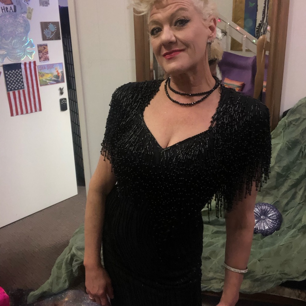 VINTAGE JOAN LESLIE EVENING 1940’s STYLED GOWN 6